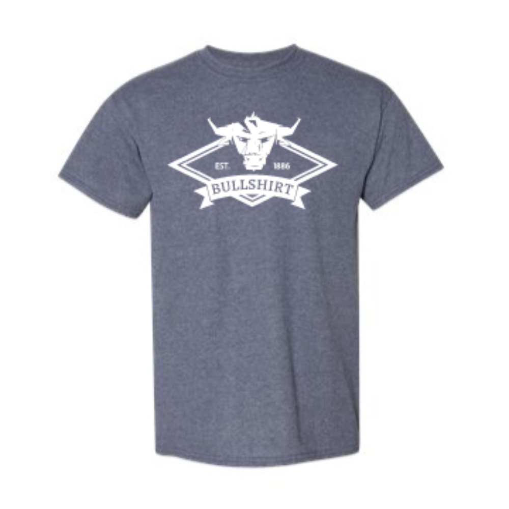 Custom Printed T-shirt Navy Heather 50/50